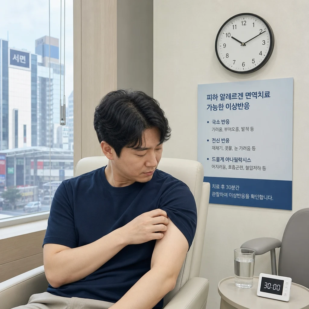 부산서면 피하면역치료 부작용은 무엇인가요?